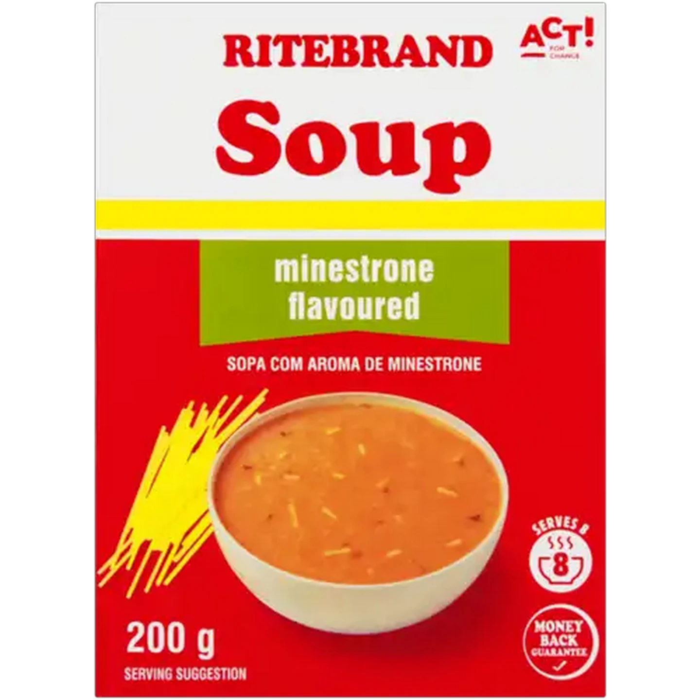 Image of Ritebrand Minestrone Flavoured Soup 200g