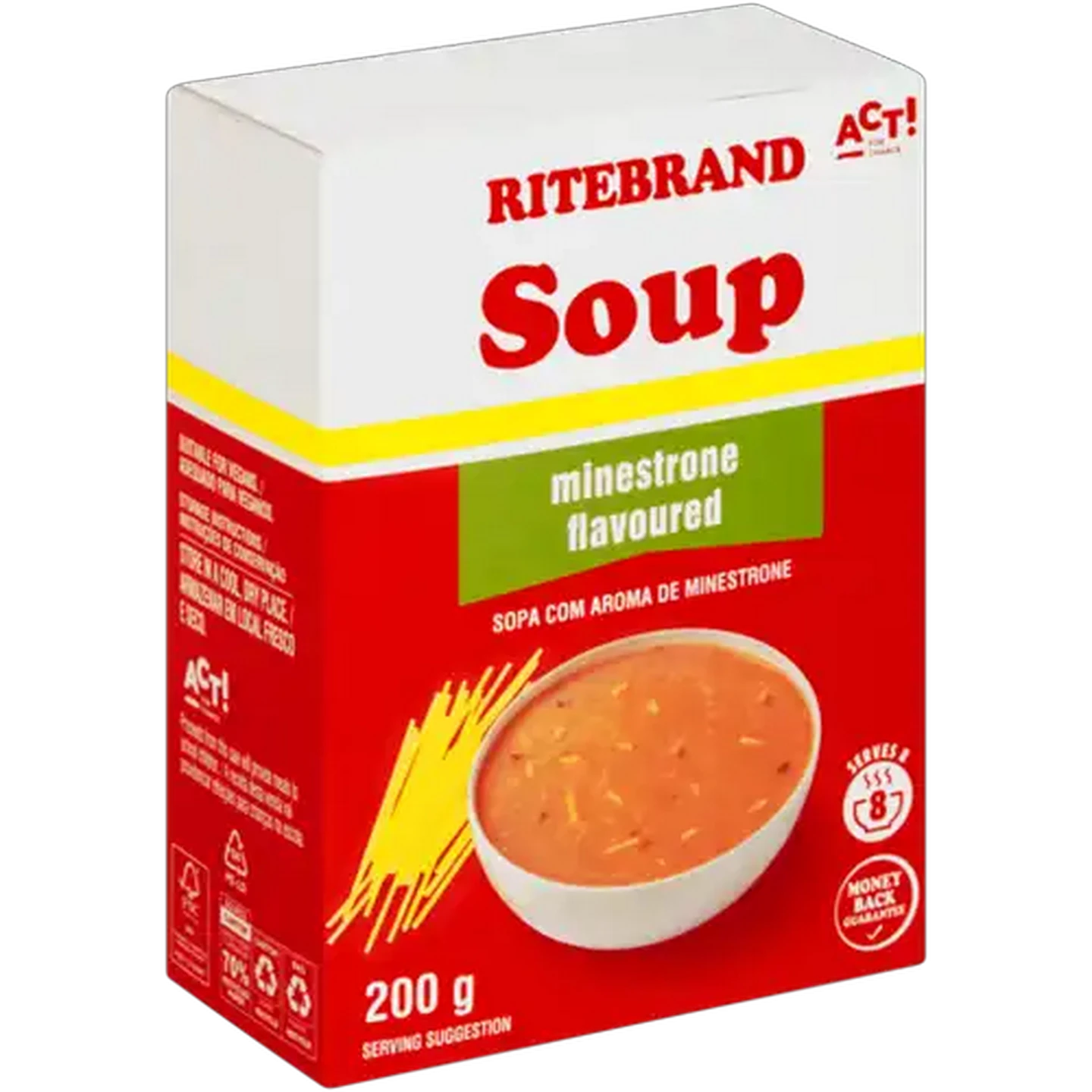 Image of Ritebrand Minestrone Flavoured Soup 200g
