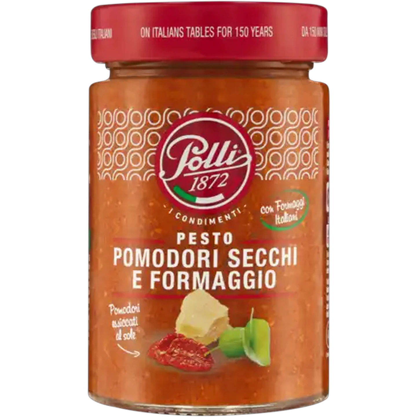 Image of Polli Pesto Sauce with Sundried Tomatoes and Cheese 190g