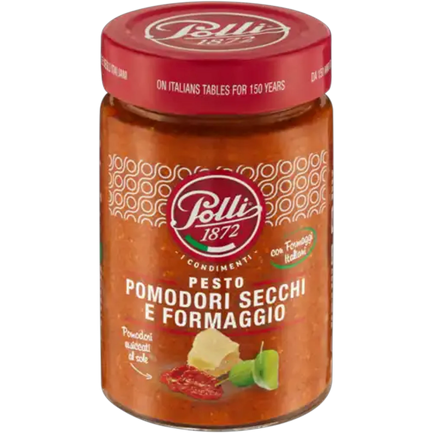 Image of Polli Pesto Sauce with Sundried Tomatoes and Cheese 190g