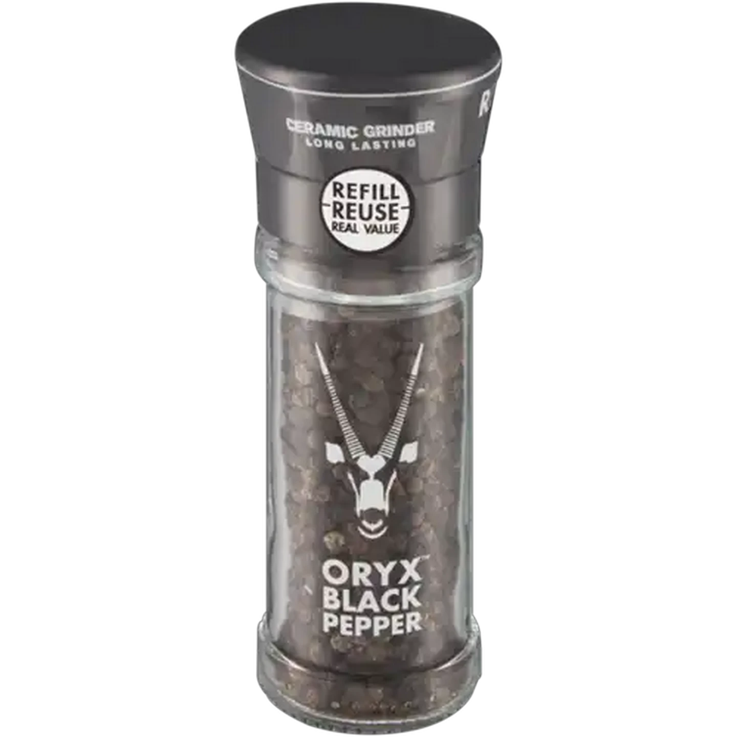 Image of Oryx Desert Salt Black Pepper Grinder 50g