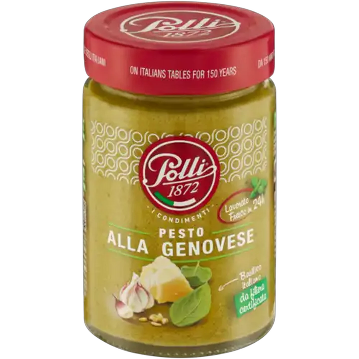 Image of Polli Green Pesto with Basil, Nuts & Cheese 190g