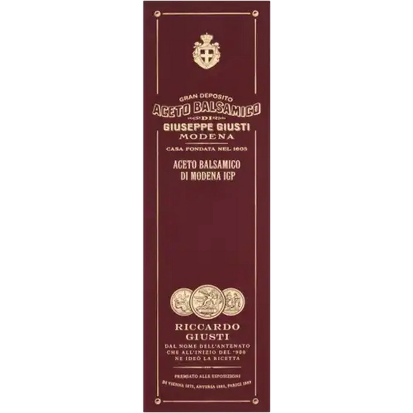 Image of Giusti Historical Collection 3 Gold Medals Balsamic Vinegar 250ml