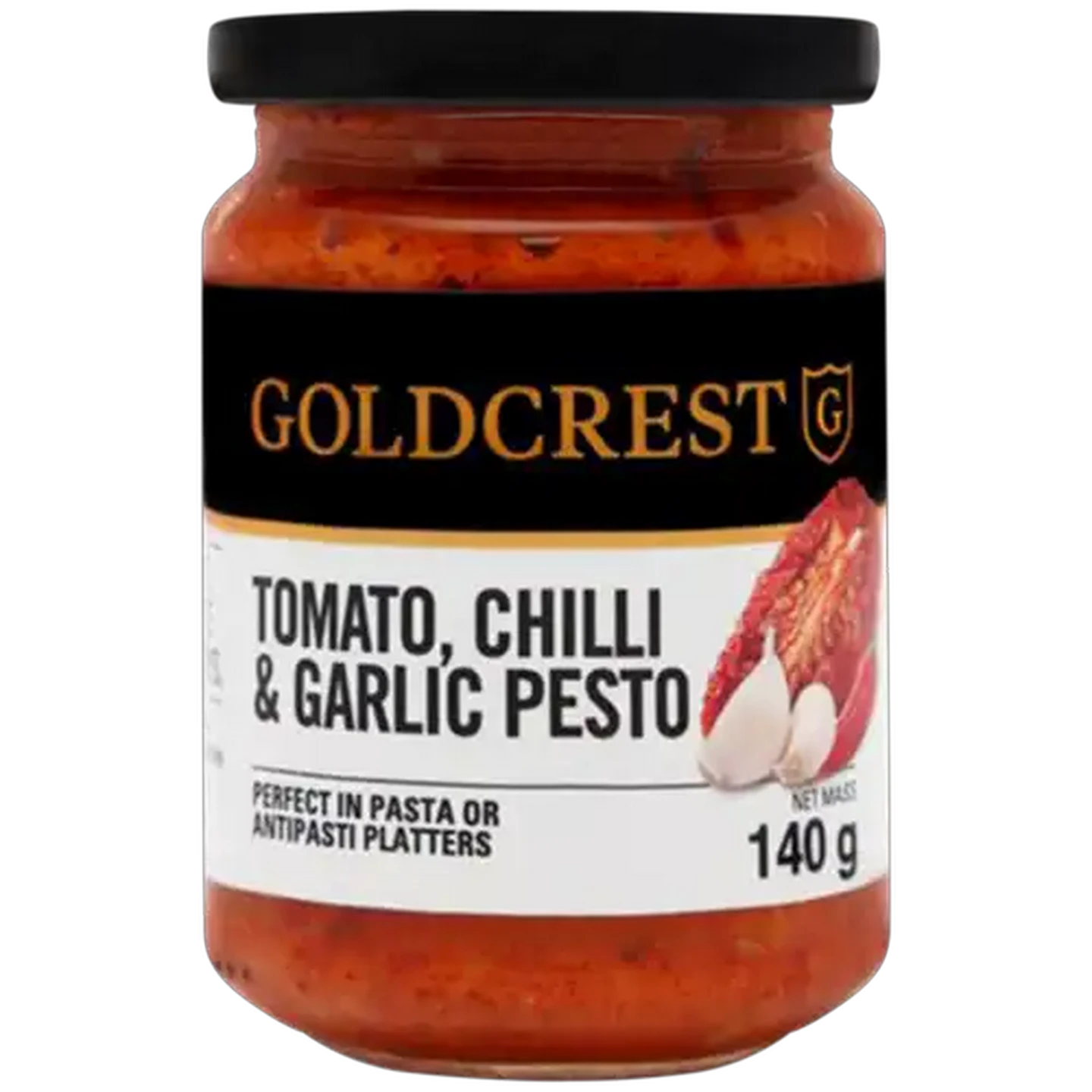 Image of Goldcrest Tomato, Chilli & Garlic Pesto 140g