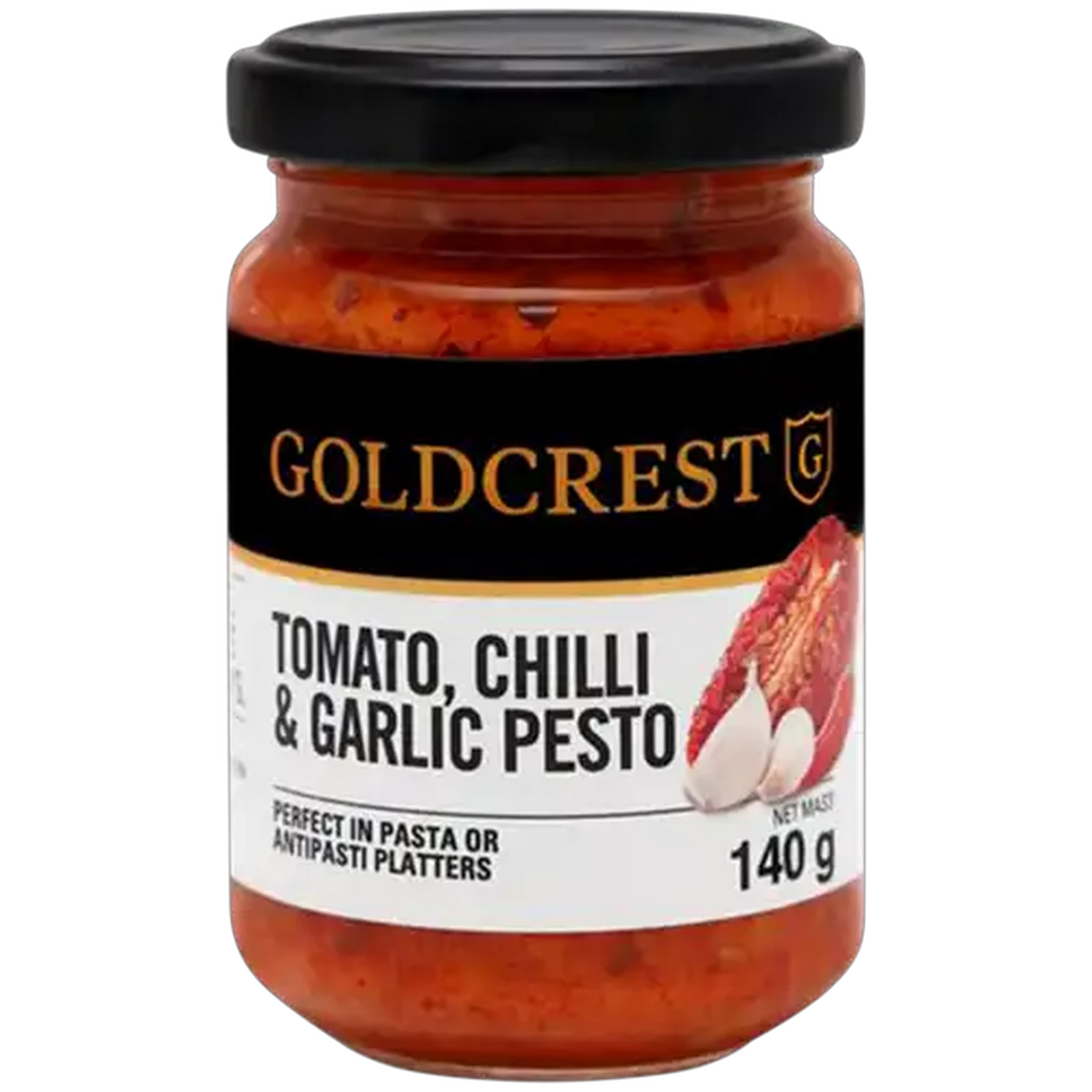 Image of Goldcrest Tomato, Chilli & Garlic Pesto 140g