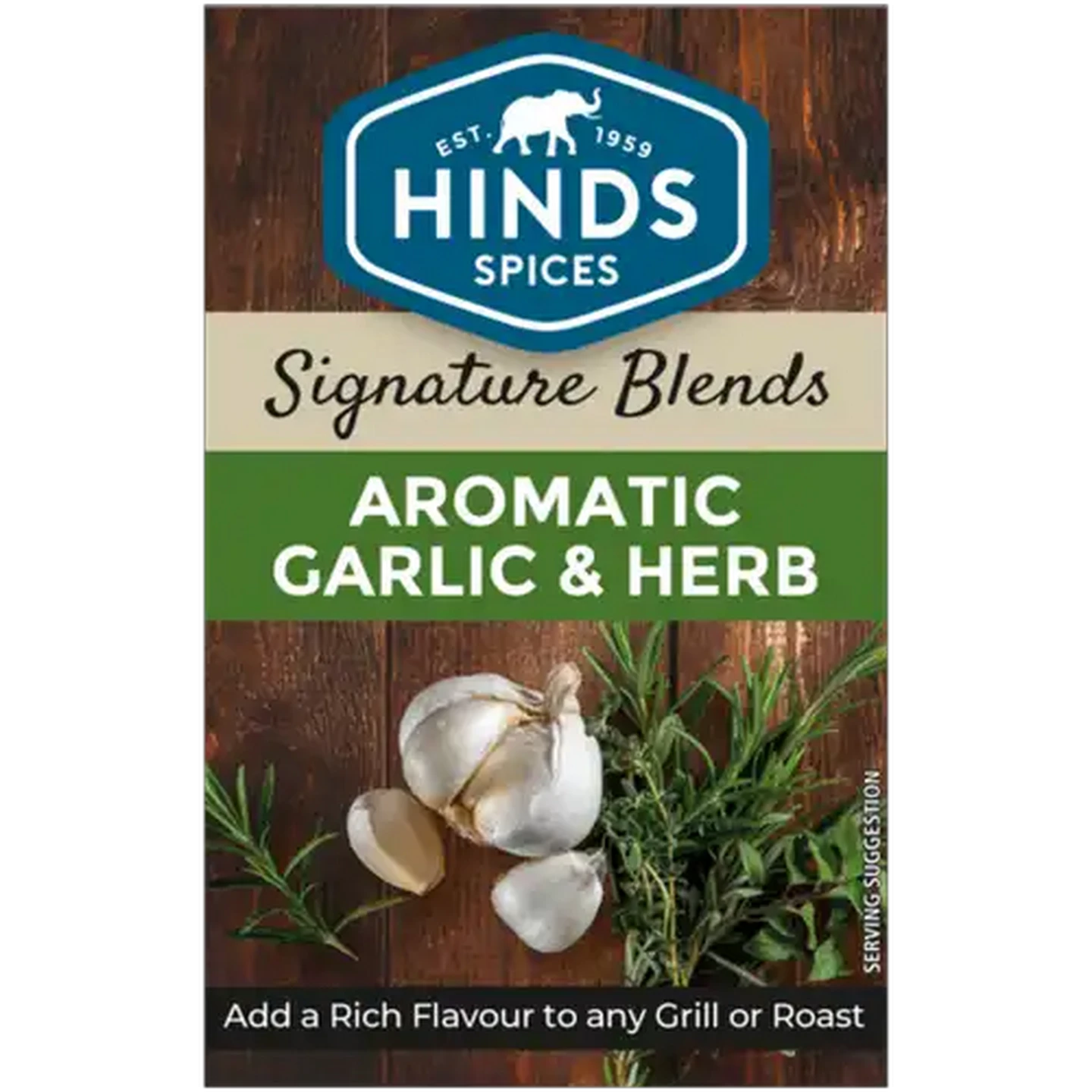 Image of Hinds Spices Signature Blends Aromatic Garlic & Herb Seasoning 75g