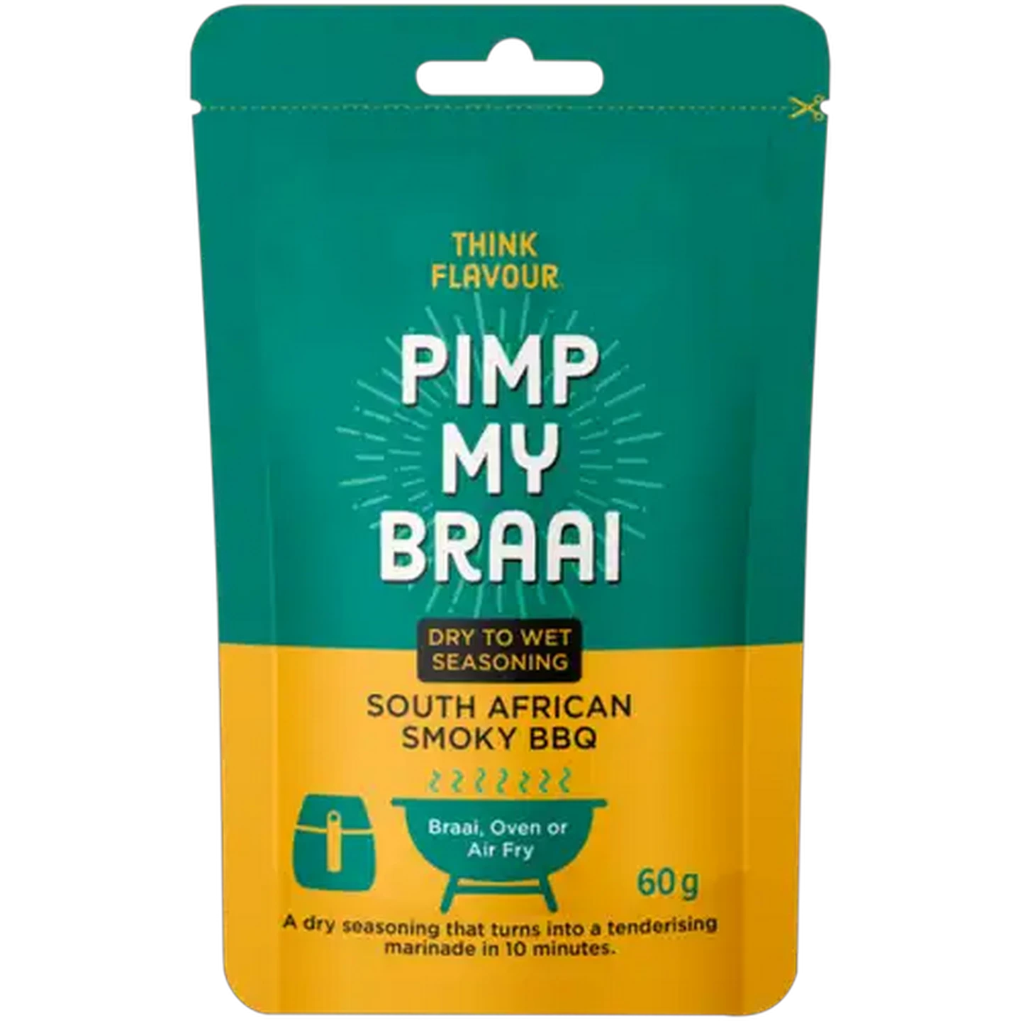 Image of Pimp My Braai South Africa Smokey BBQ Seasoning 60g