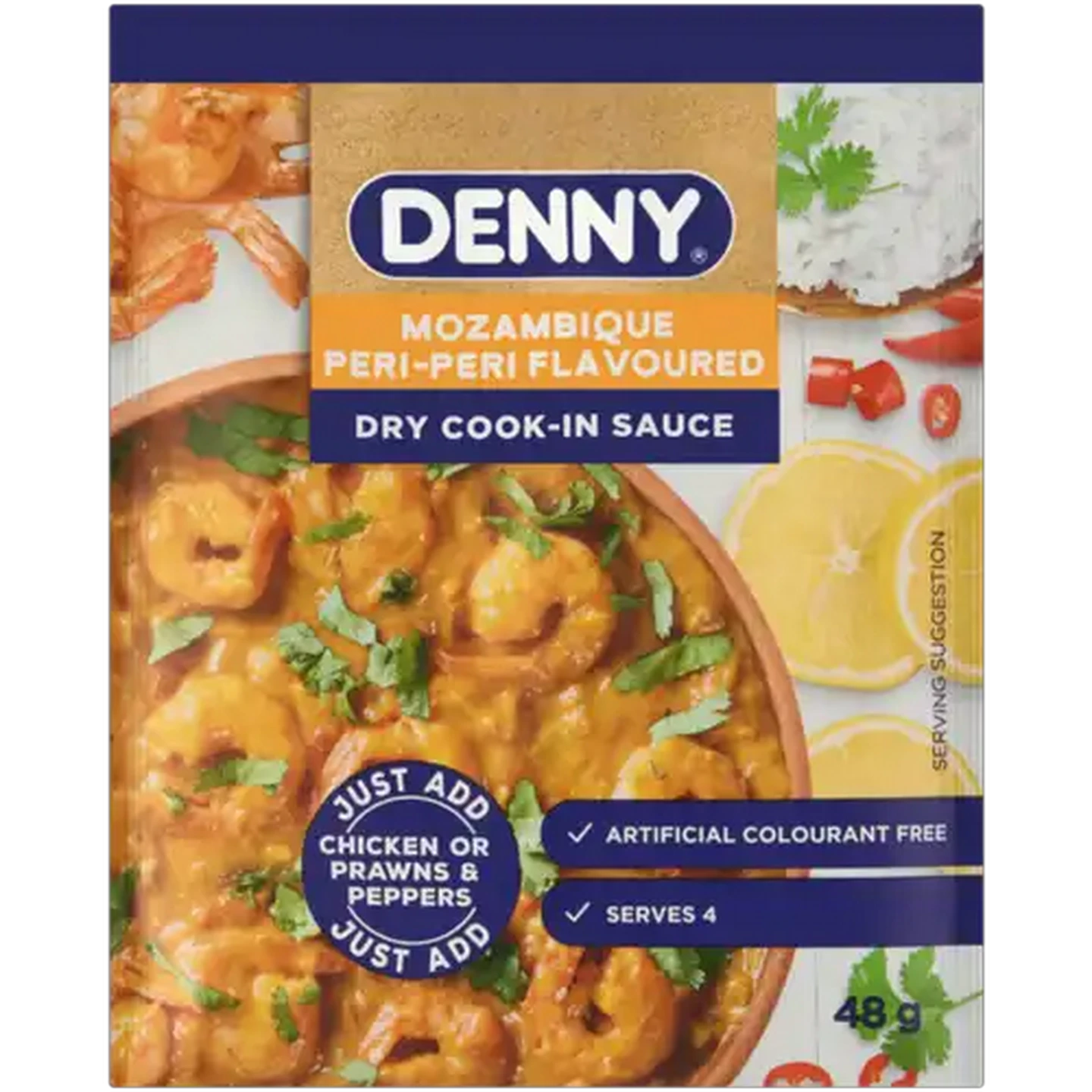 Image of DENNY Mozambique Peri-Peri Flavoured Dry Cook-In Sauce 48g