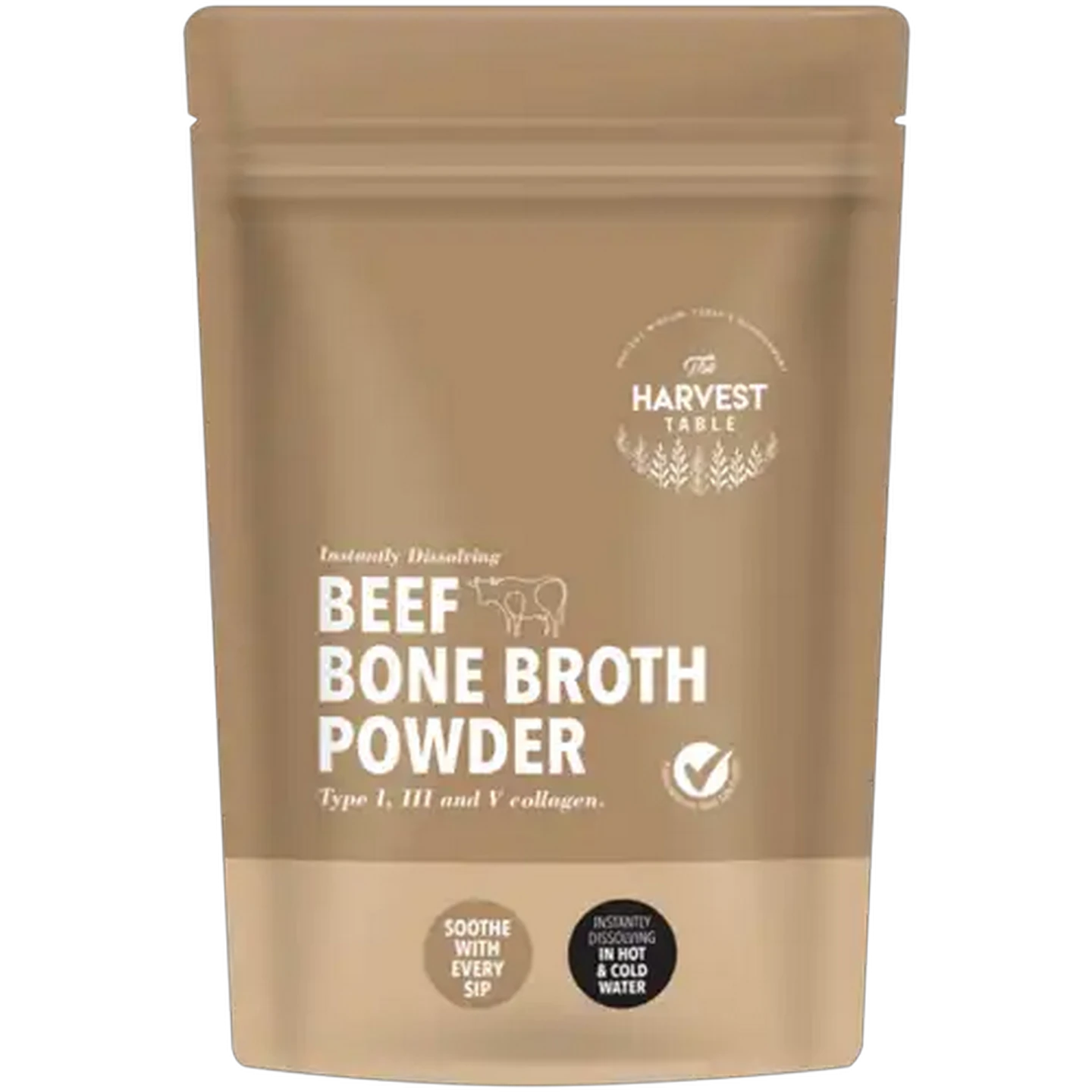 Image of The Harvest Table Instantly Dissolving Beef Bone Broth Powder 150g