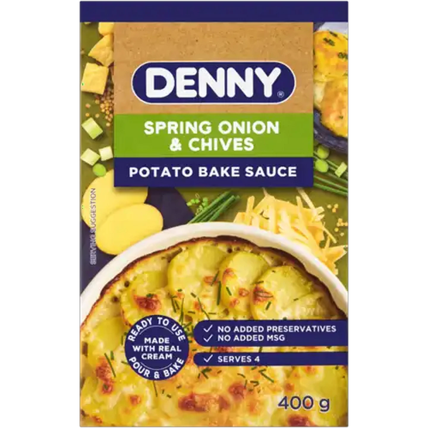 Image of DENNY Spring Onion & Chives Potato Bake Sauce 400g
