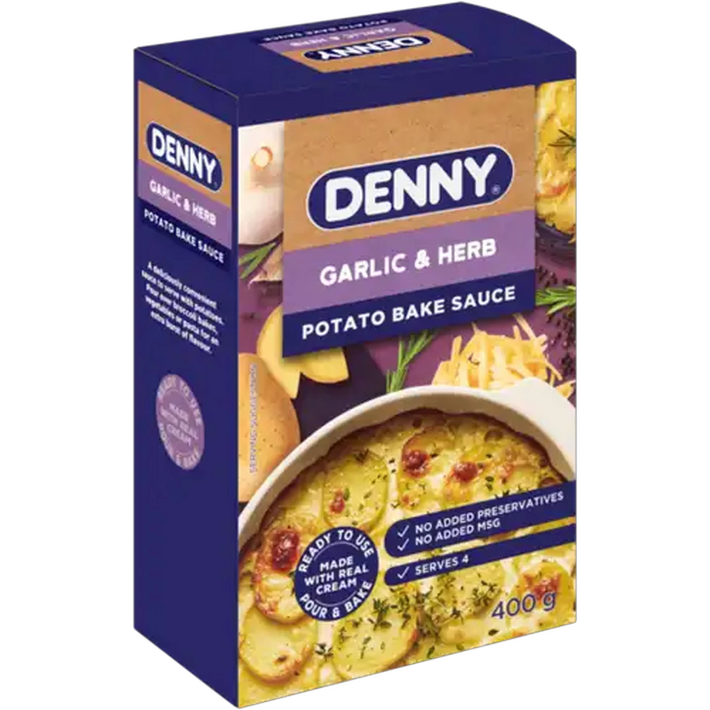 Image of DENNY Garlic & Herb Potato Bake Sauce 400g
