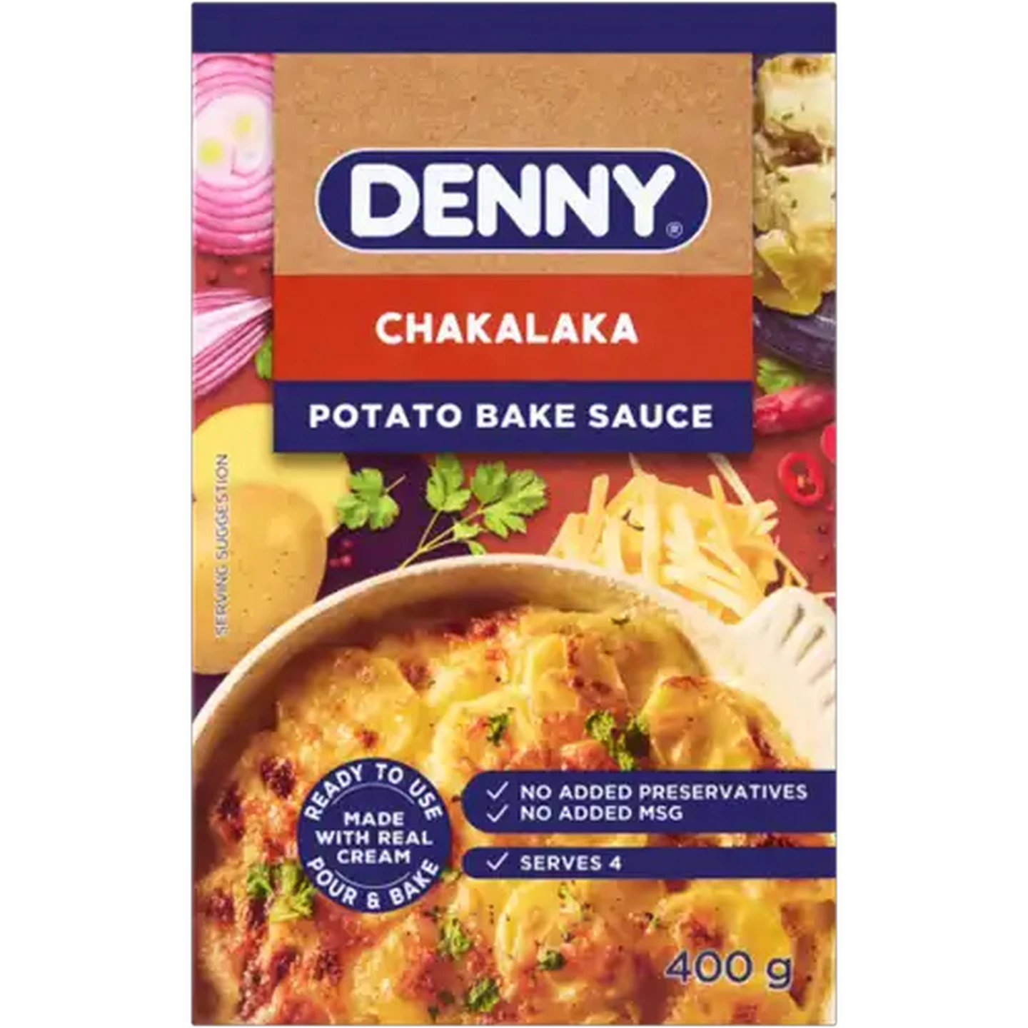 Image of DENNY Chakalaka Potato Bake Sauce 400g