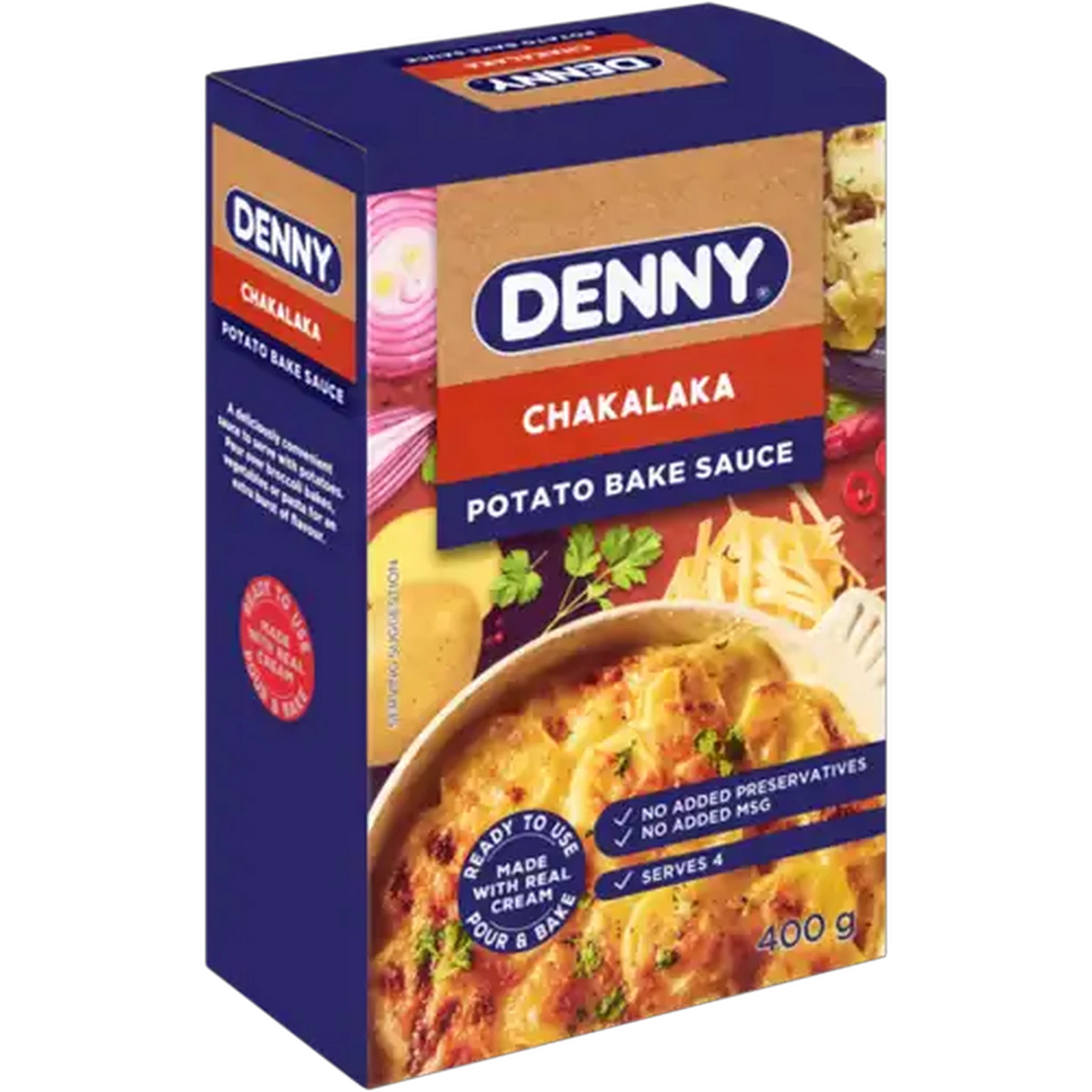 Image of DENNY Chakalaka Potato Bake Sauce 400g