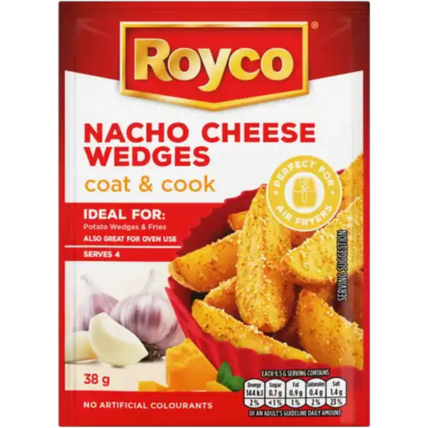 Image of Royco Nacho Cheese Wedges Coat & Cook 38g