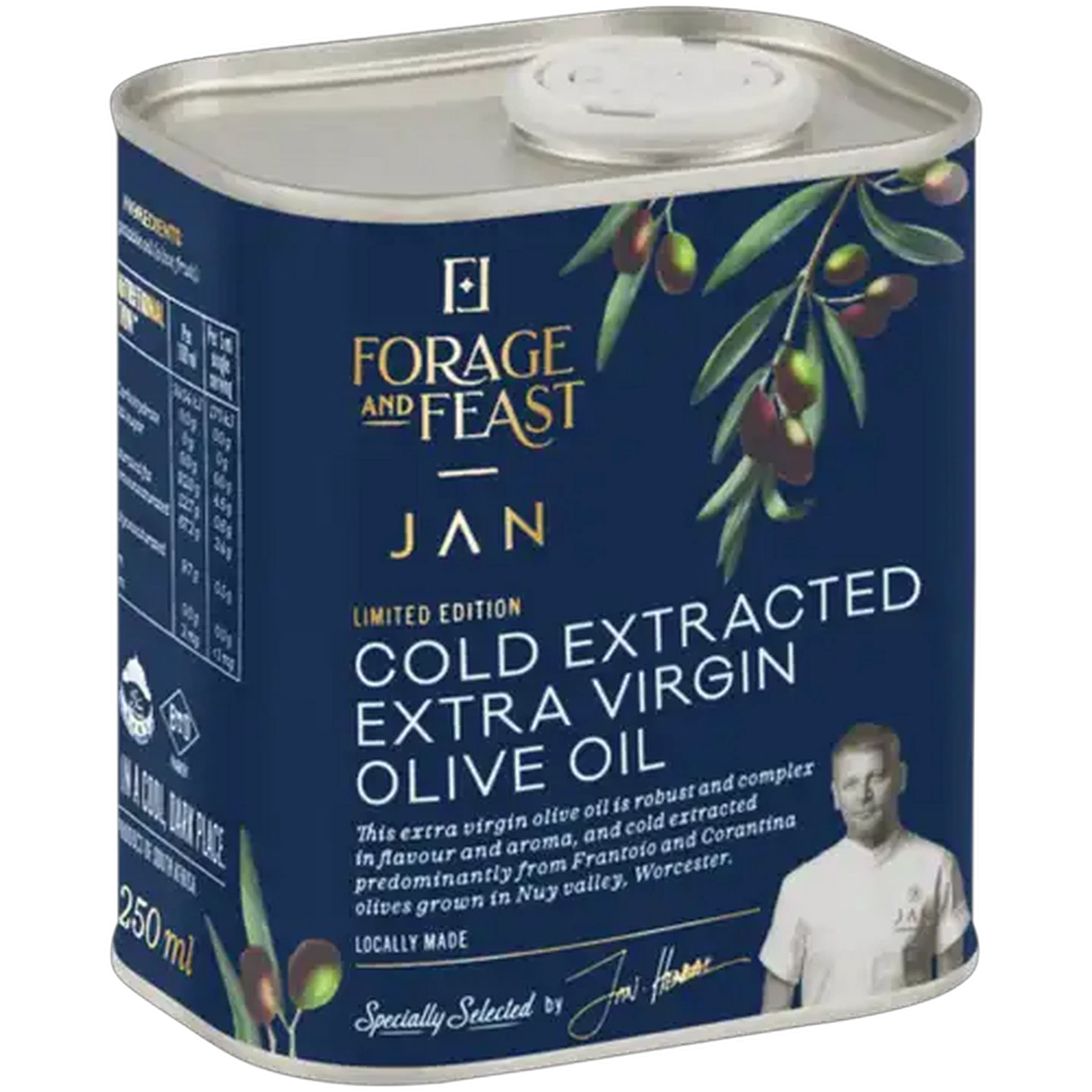 Image of Forage And Feast JAN Limited Edition Cold Extracted Extra Virgin Olive Oil 250ml