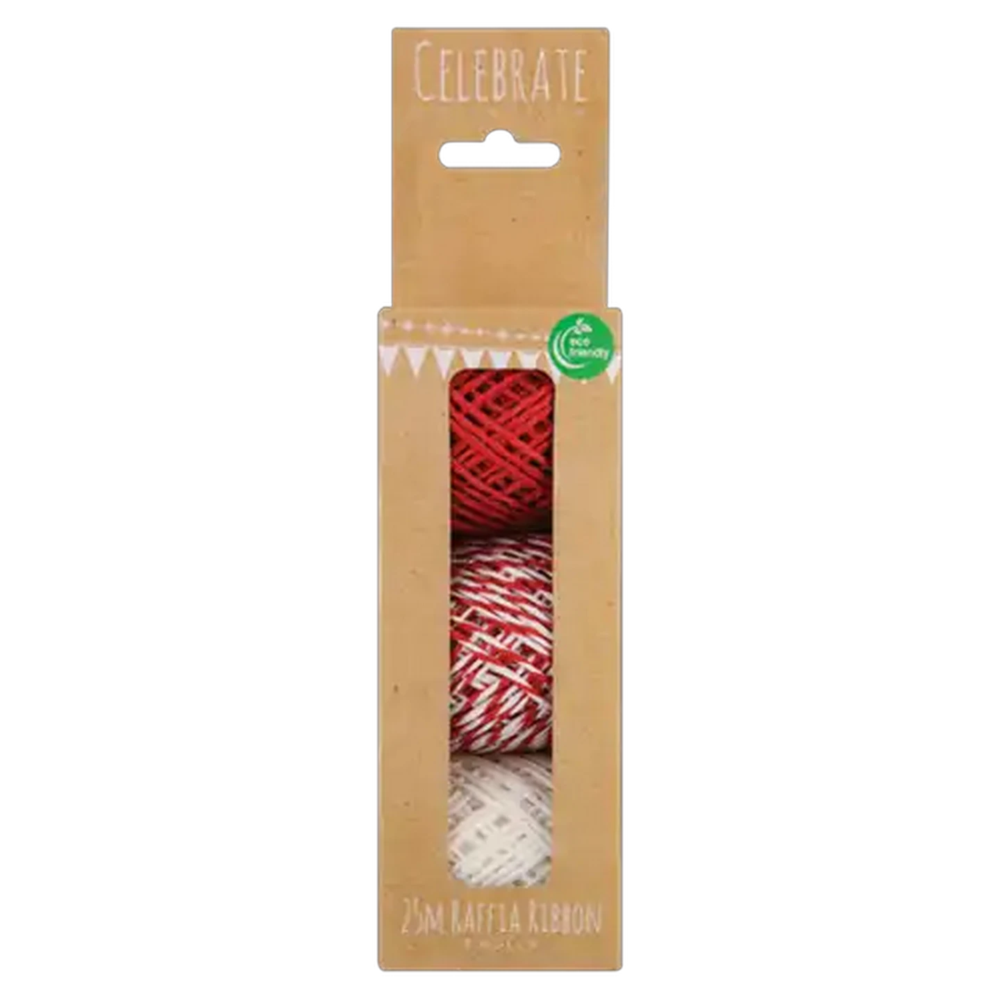 Image of Christmas Raffia Ribbon Set 3 Pack