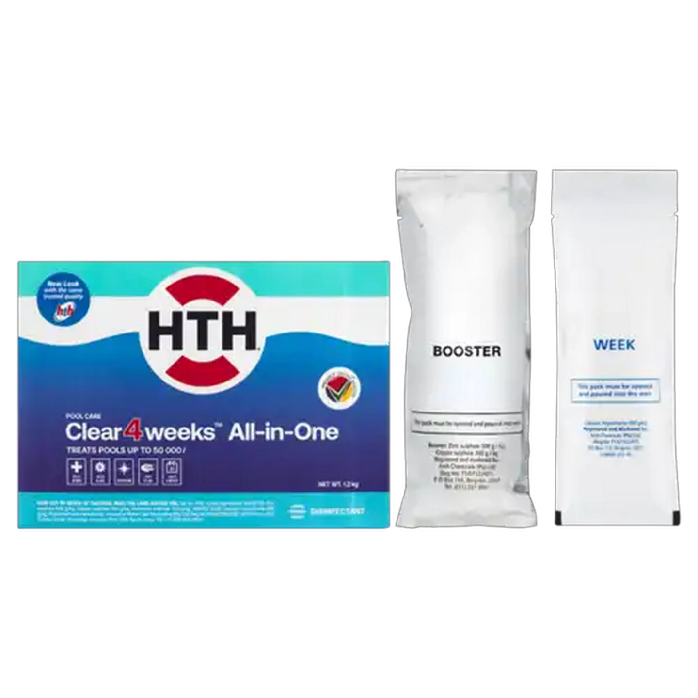 Image of HTH Clear-4-Weeks All-in-One Pool Cleaner 1.2kg