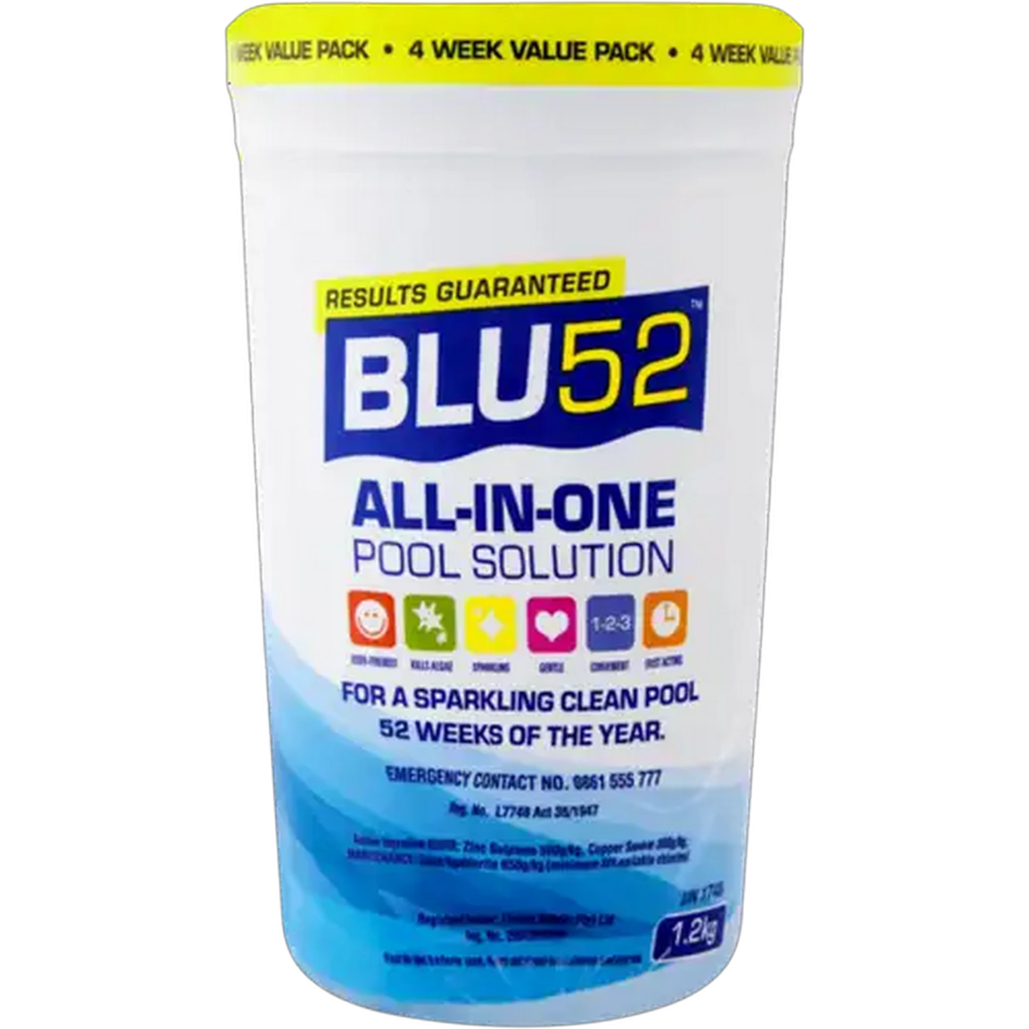 Image of BLU52 All-in-One Pool Solution 1.2kg