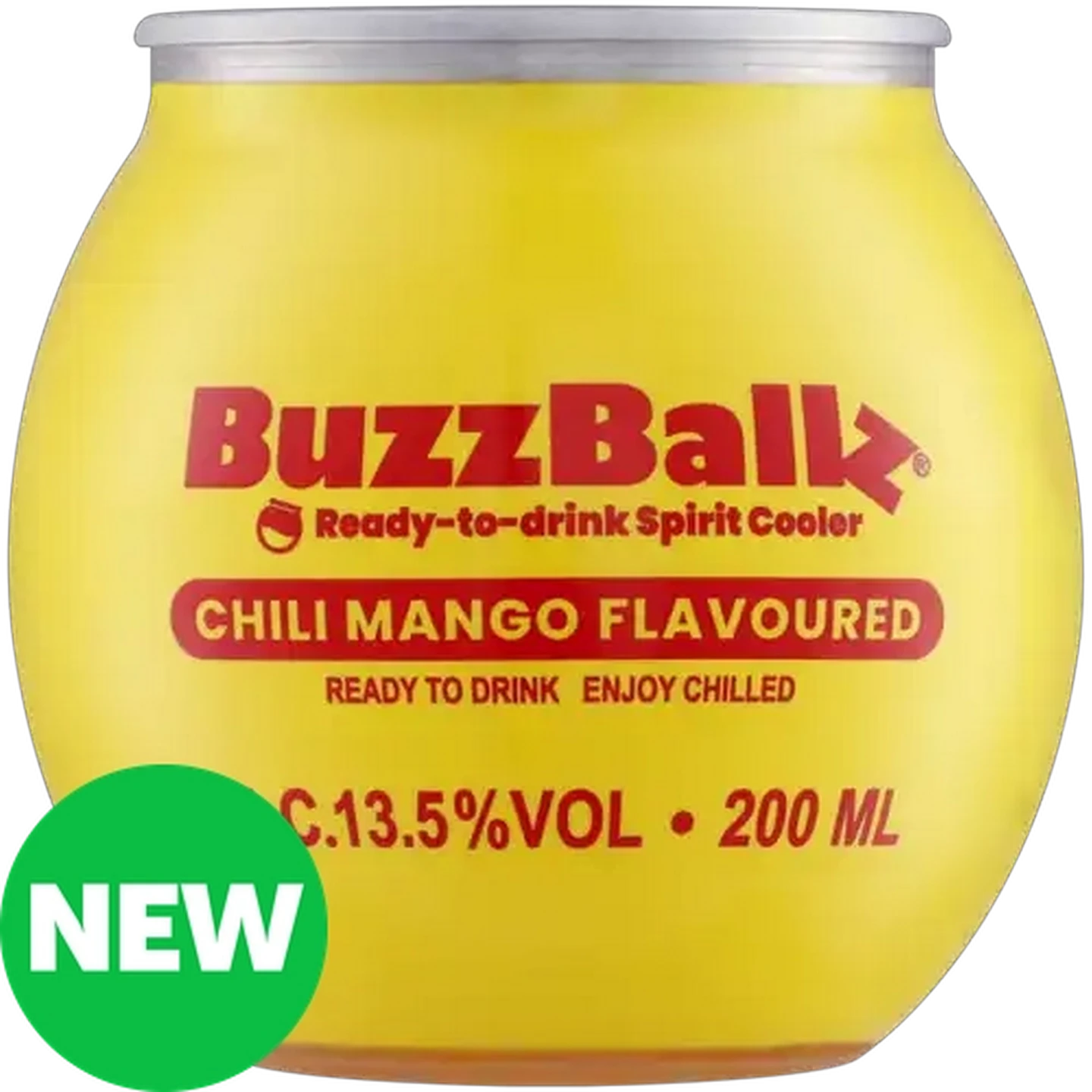 Image of BuzzBallz Gluten Free Chili Mango Flavoured Spirit Cooler Can 200ml