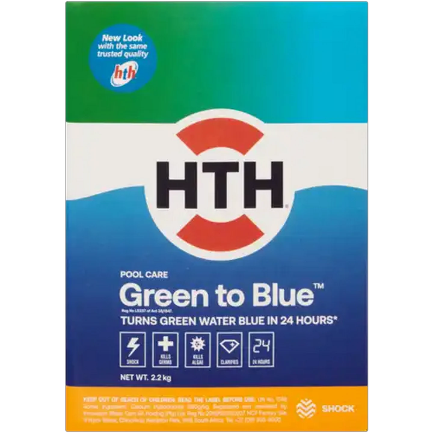 Image of HTH Green to Blue Chlorine Granules 2.2kg