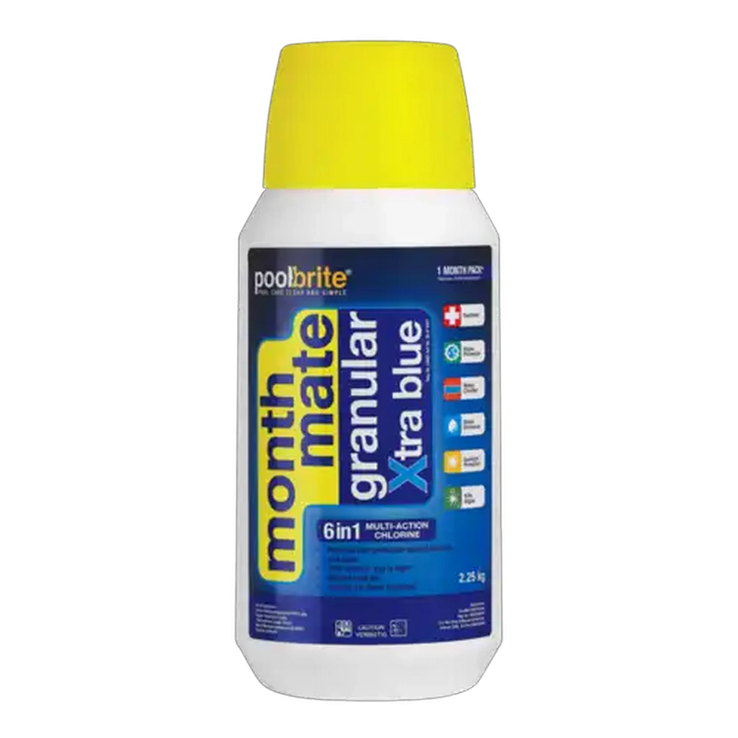 Image of PoolBrite Month Mate 6-in-1 Xtra Blue Multi-Action Granular Chlorine 2.25kg