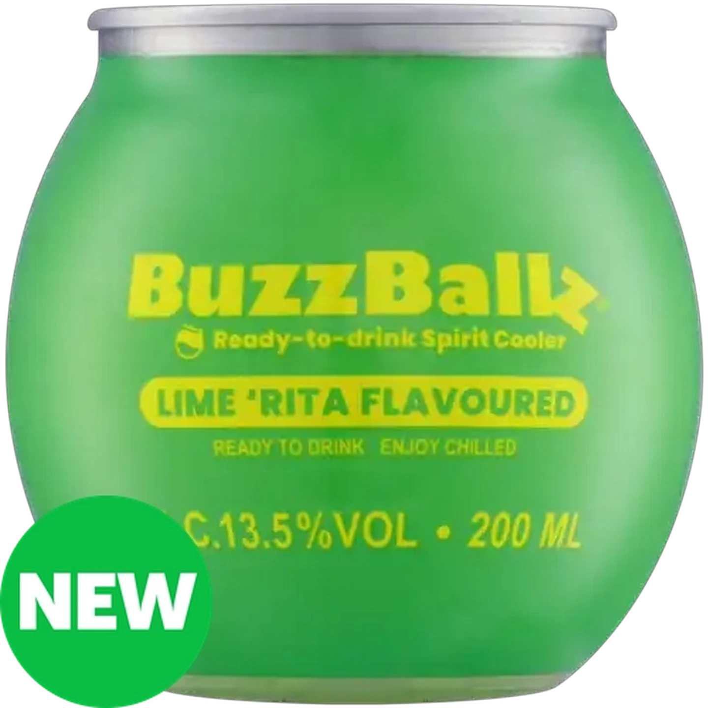 Image of BuzzBallz Gluten Free Lime 'Rita Flavoured Spirit Cooler Can 200ml