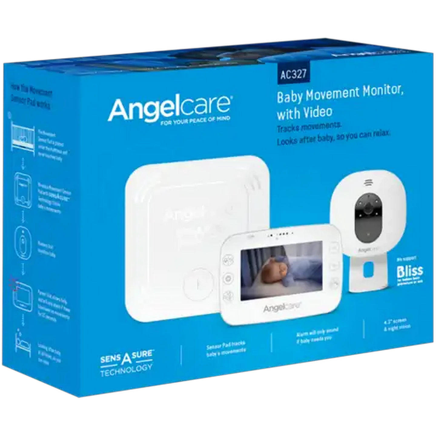 Image of Angelcare AC327 Video Enabled Baby Movement Monitor