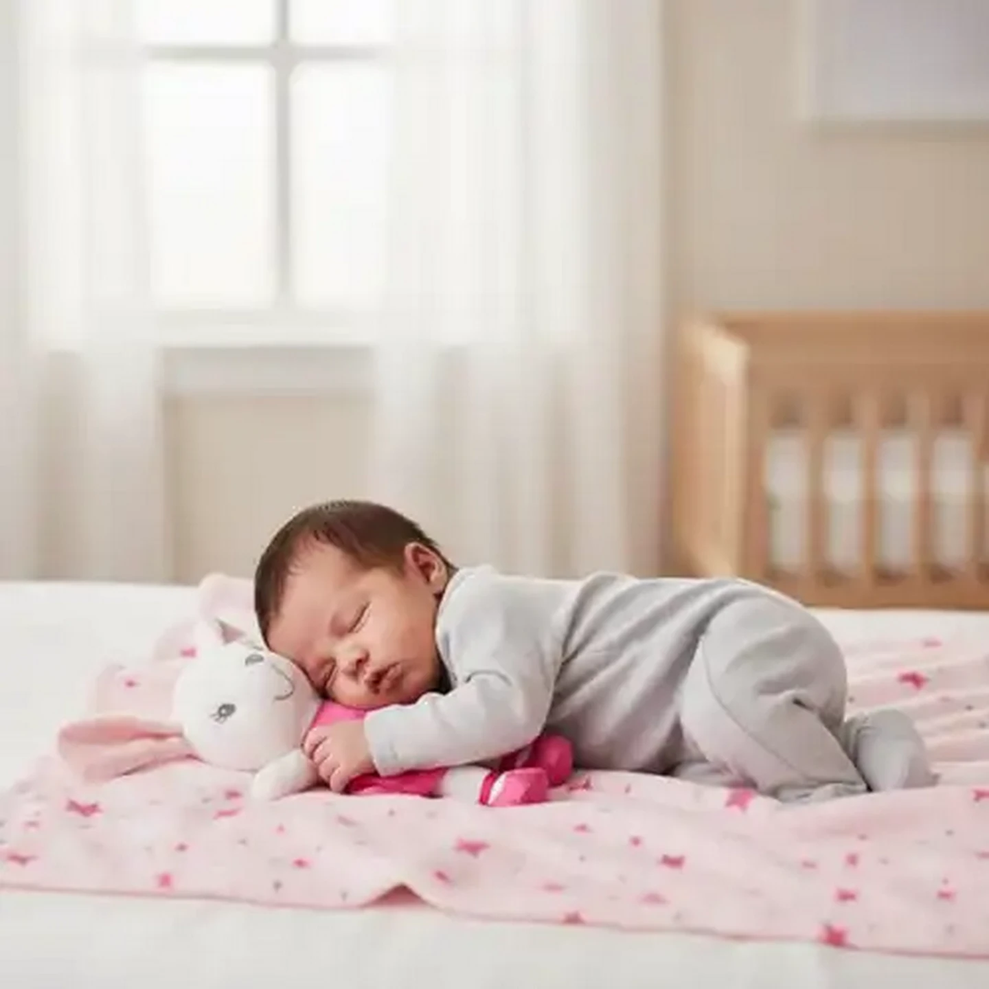 Image of Jolly Tots Basics Blanket & Comfort Teddy 2 Piece (Design May Vary)