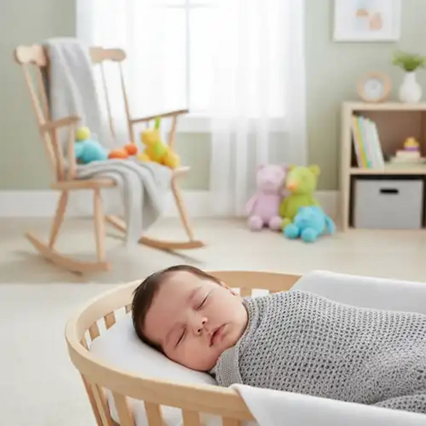 Image of Jolly Tots 100% Cotton Grey Baby Blanket 70 x 90cm