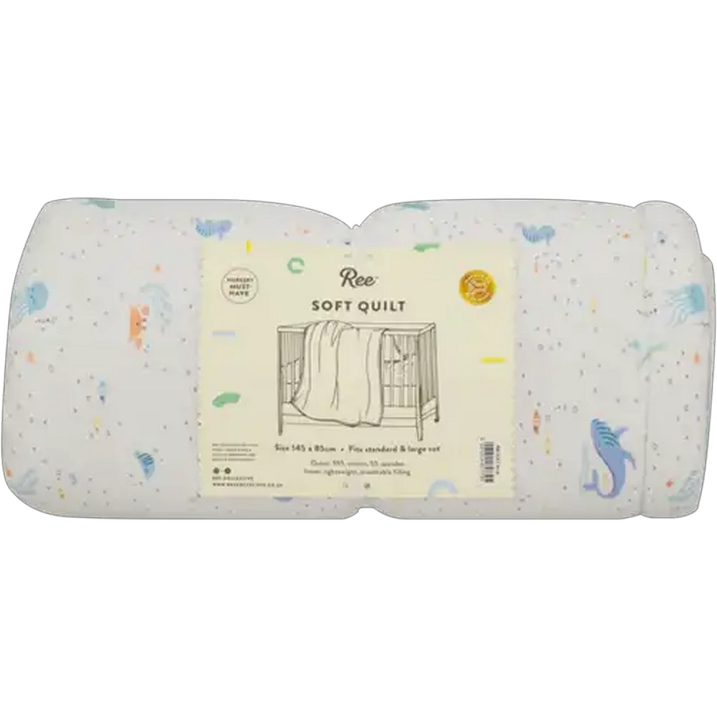 Image of Ree Blue Soft Quilt 145 x 85cm
