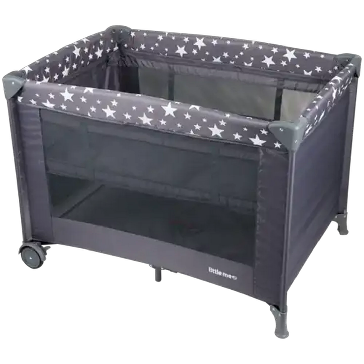 Image of Little Me Camp Cot With Bassinet 0+ Months (Colour May Vary)