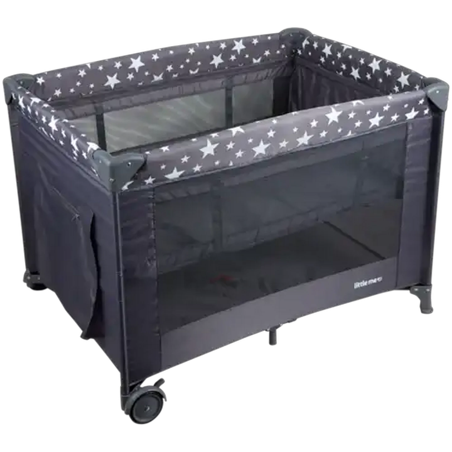 Image of Little Me Camp Cot With Bassinet 0+ Months (Colour May Vary)