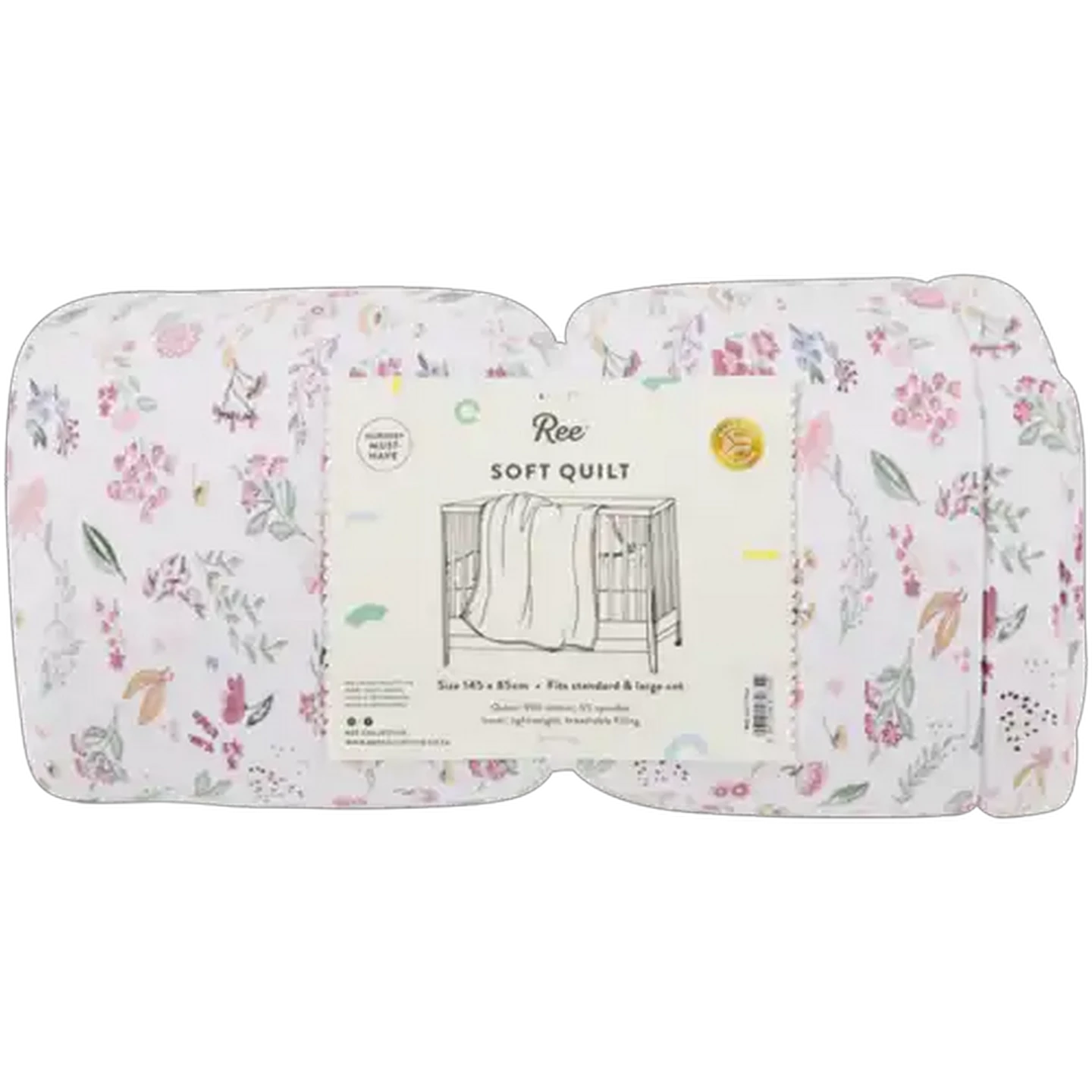 Image of Ree Pink Soft Quilt 145 x 85cm