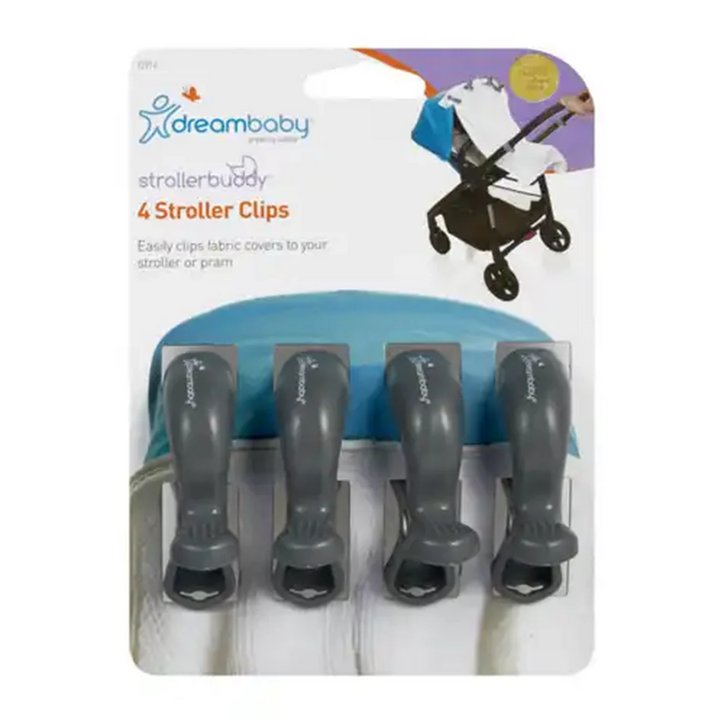 Image of Dreambaby Strollerbuddy Stroller Clips 4 Pack