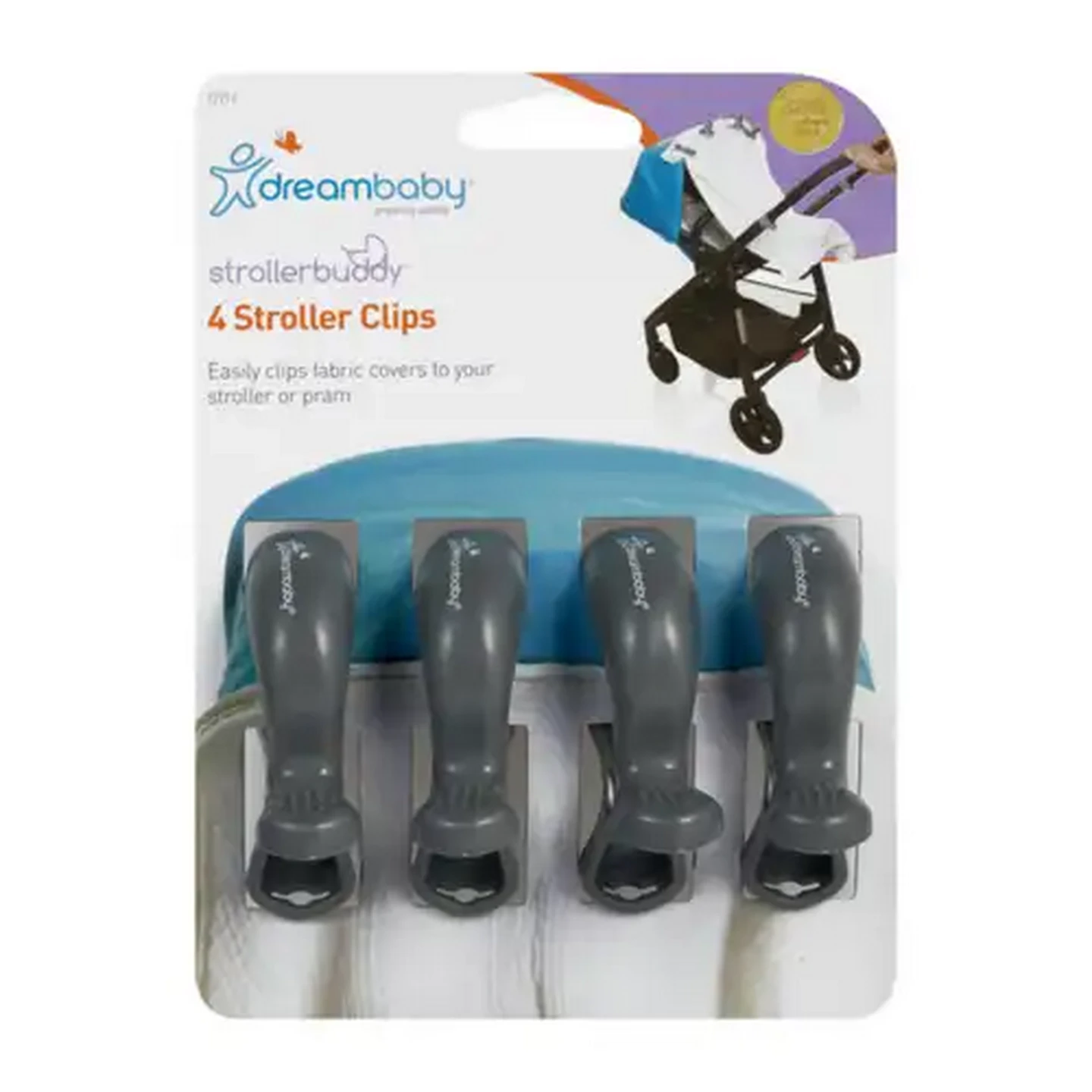 Image of Dreambaby Strollerbuddy Stroller Clips 4 Pack