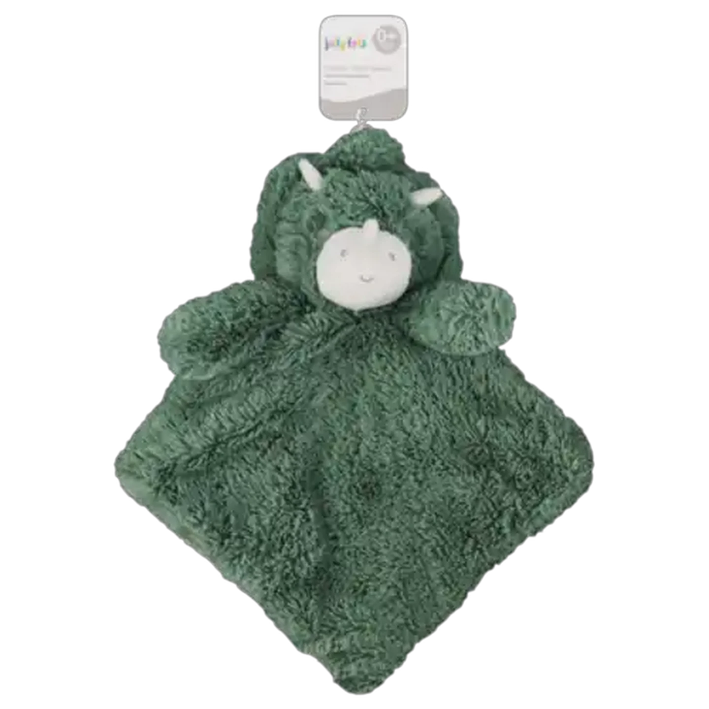 Image of Jolly Tots Basics Green Dinosaur Comfort Teddy Blanket
