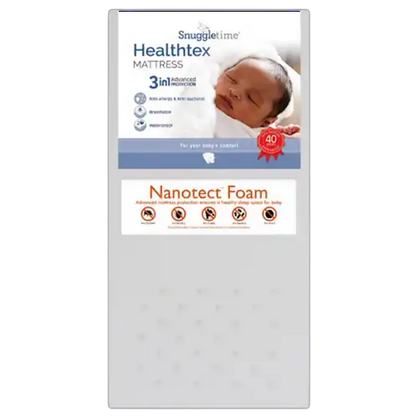 Image of Snuggletime Standard Cot 3-In-1 Healthtex Mattress 550 x 1170mm