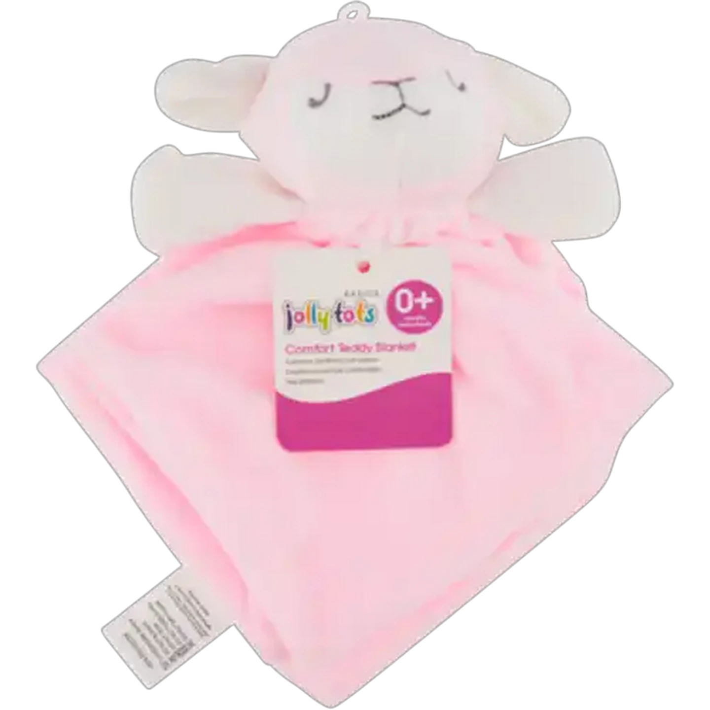 Image of Jolly Tots Basics Pink Comfort Teddy Blanket
