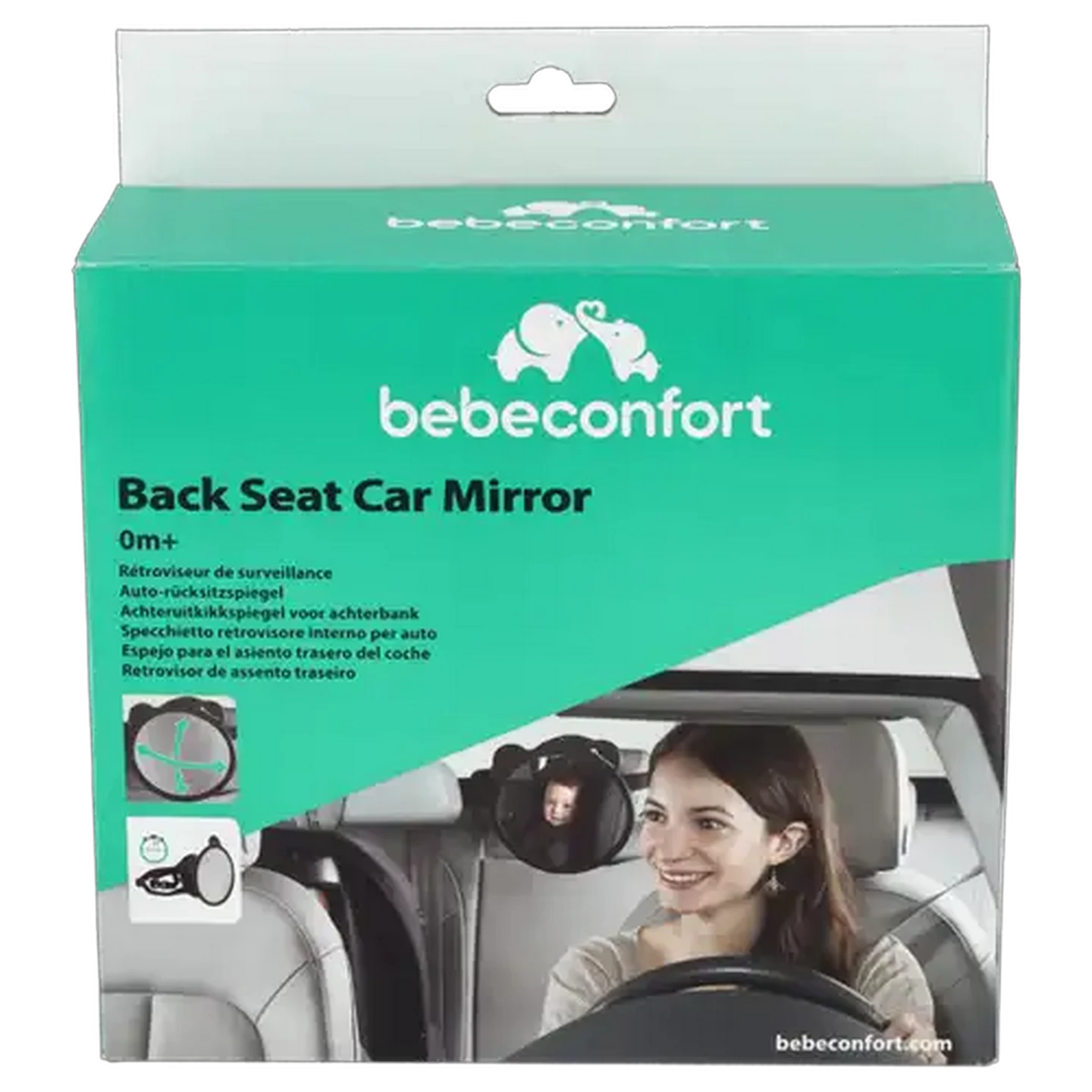 Image of Bebeconfort Black Back Seat Car Mirror 0 Months+