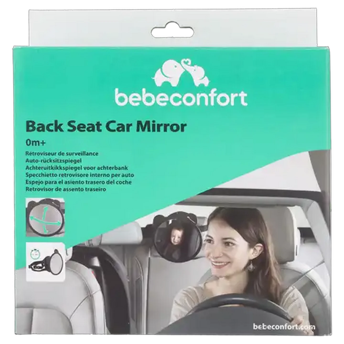 Image of Bebeconfort Black Back Seat Car Mirror 0 Months+