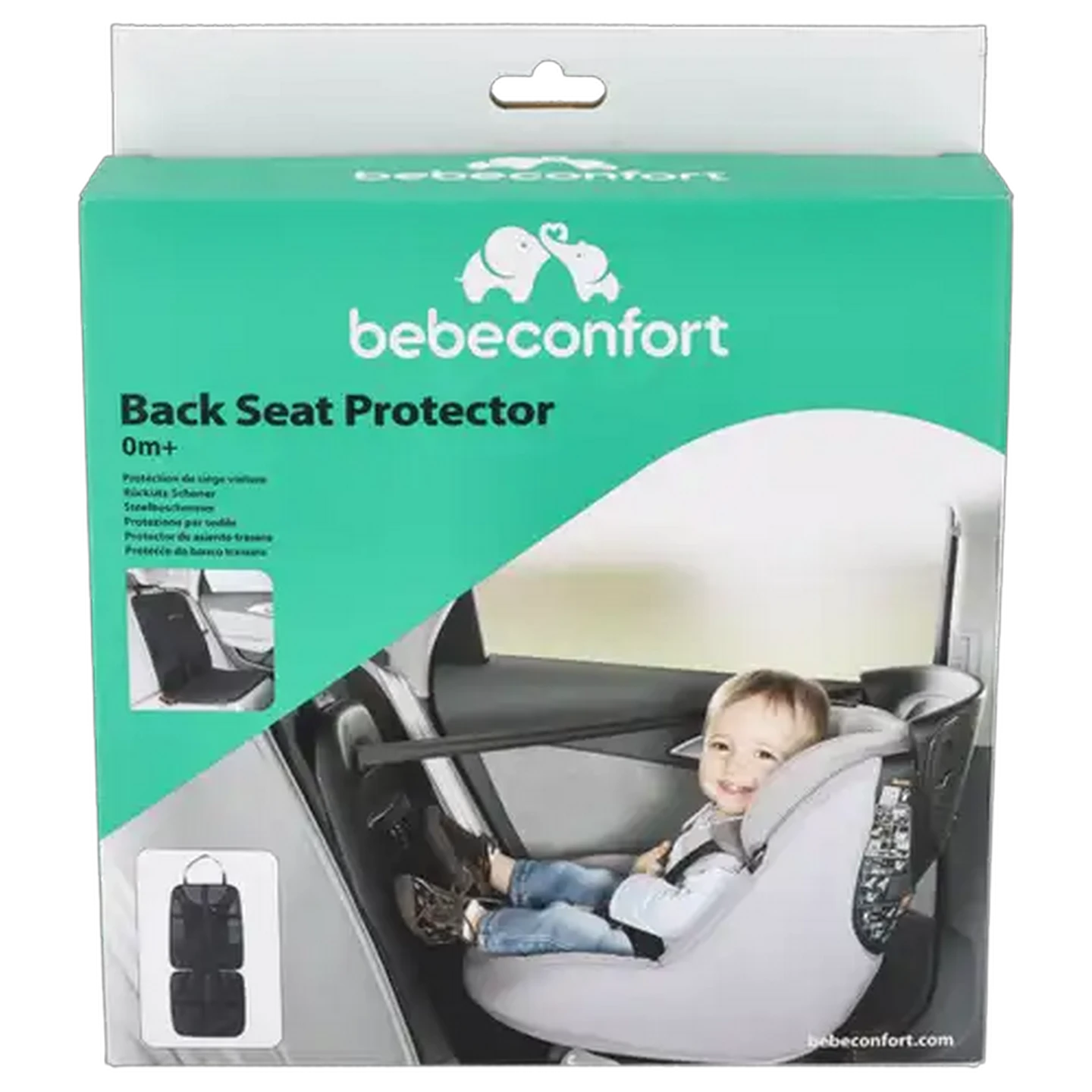 Image of Bebeconfort Black Back Seat Protector 0 Months+