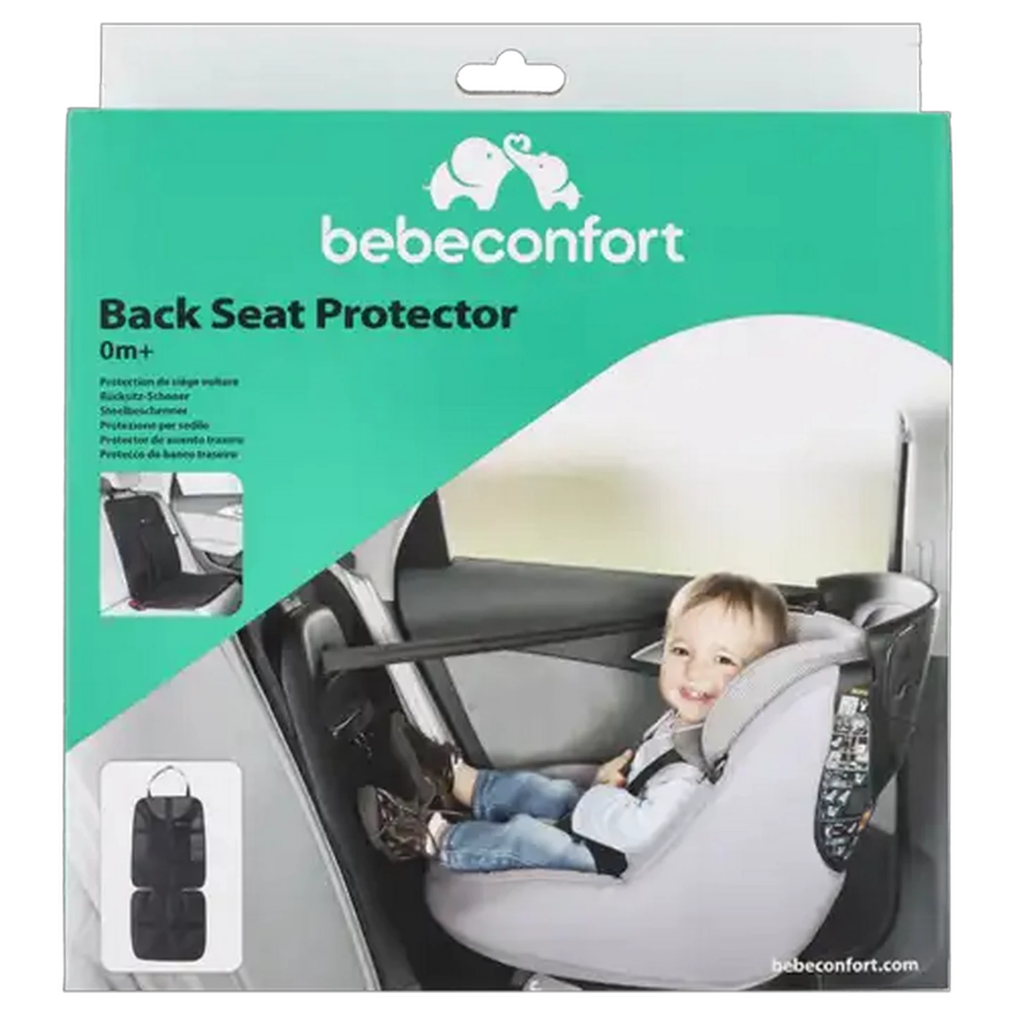 Image of Bebeconfort Black Back Seat Protector 0 Months+