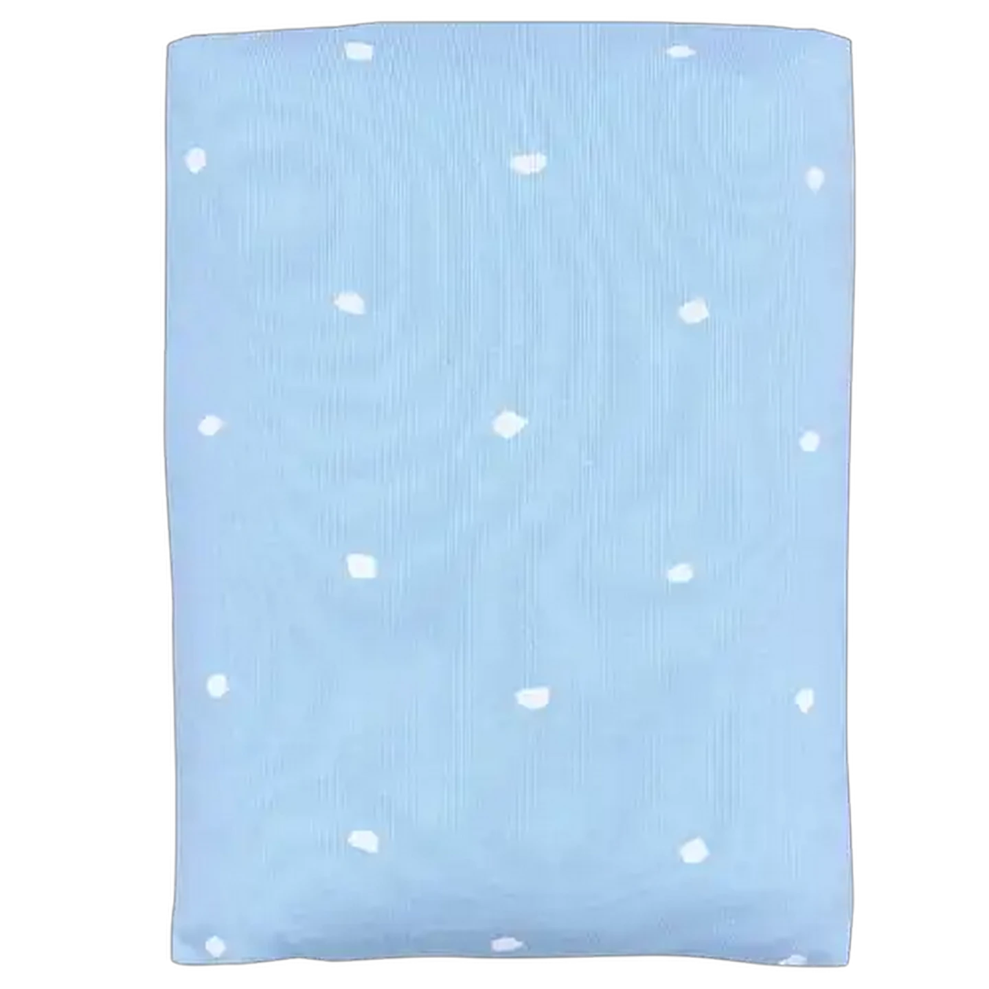 Image of Ree Collective Blue Dotted Cot Fitted Sheet