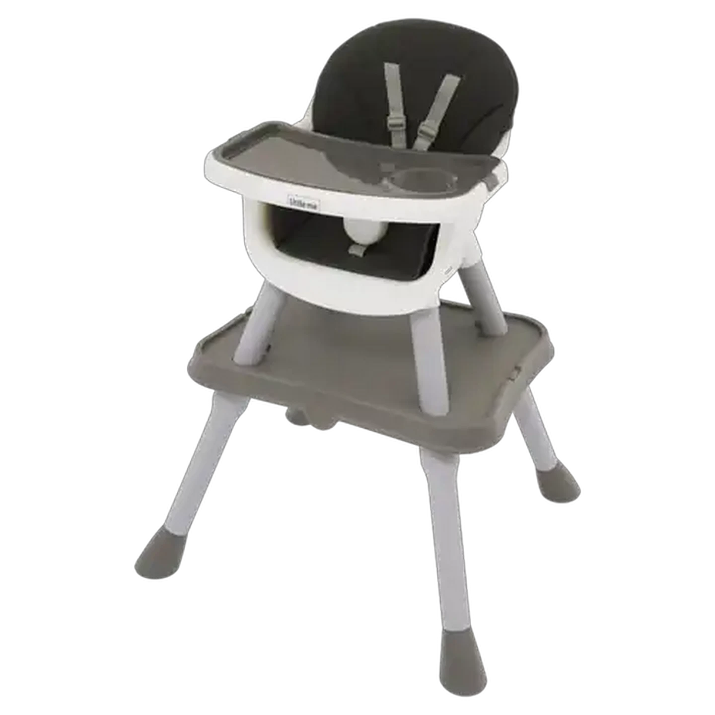 Image of Little Me White & Grey 3-in-1 Highchair
