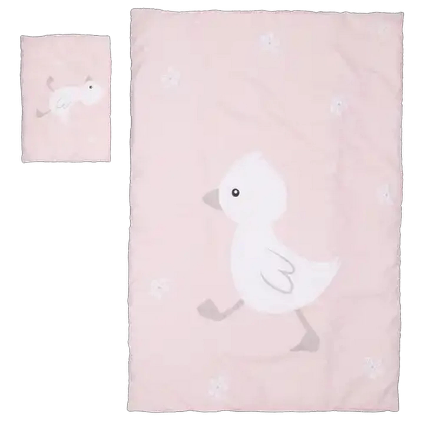 Image of Jolly Tots Duck Soft Touch Comforter Set 3 Piece 75 x 110cm