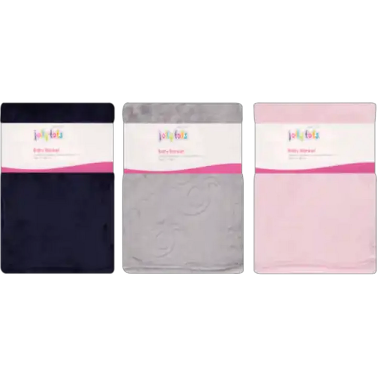 Image of Jolly Tots Basic Baby Blanket 75 x 100cm (Colour May Vary)