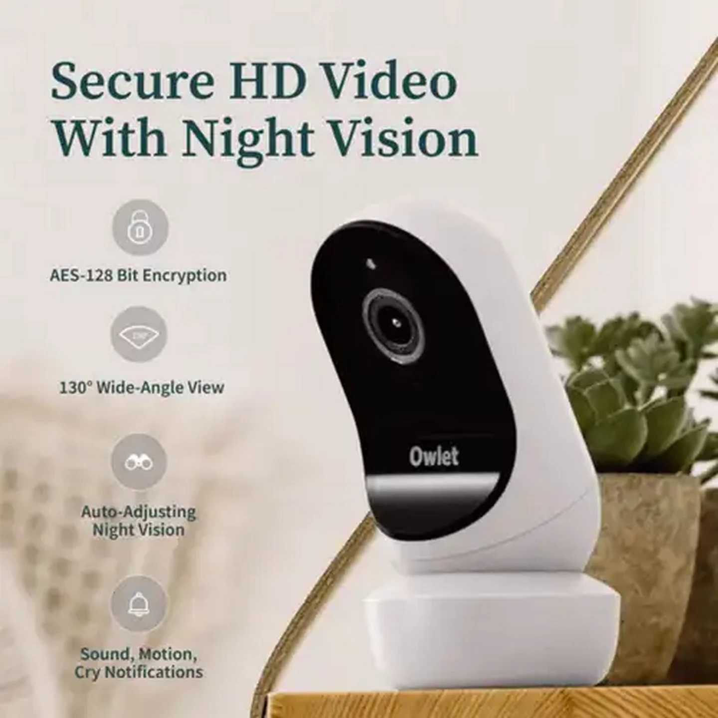 Image of Owlet Cam2 White Baby Monitor