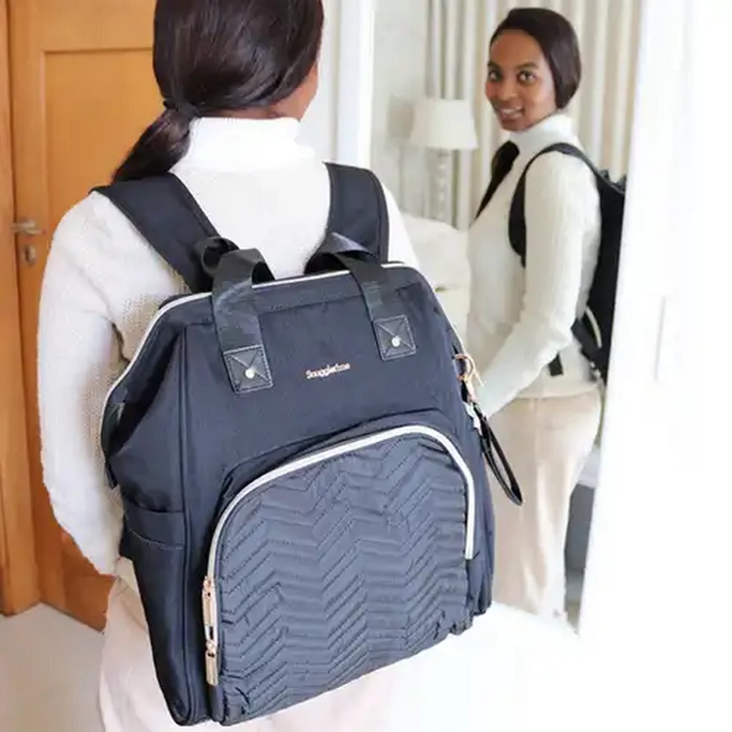 Image of Snuggletime Black Camdeboo Nappy Bag