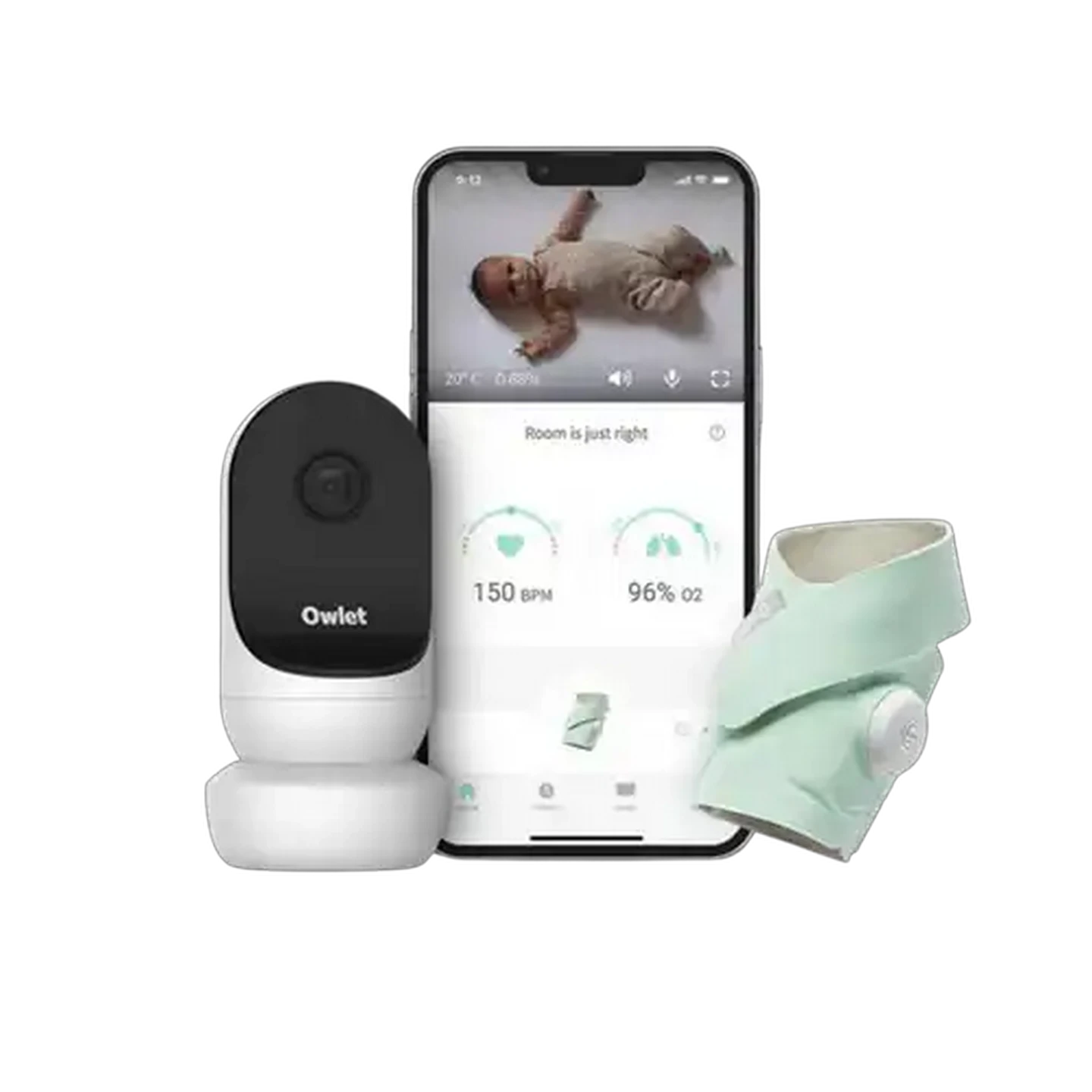 Image of Owlet Smart Sock3 & Cam2 White