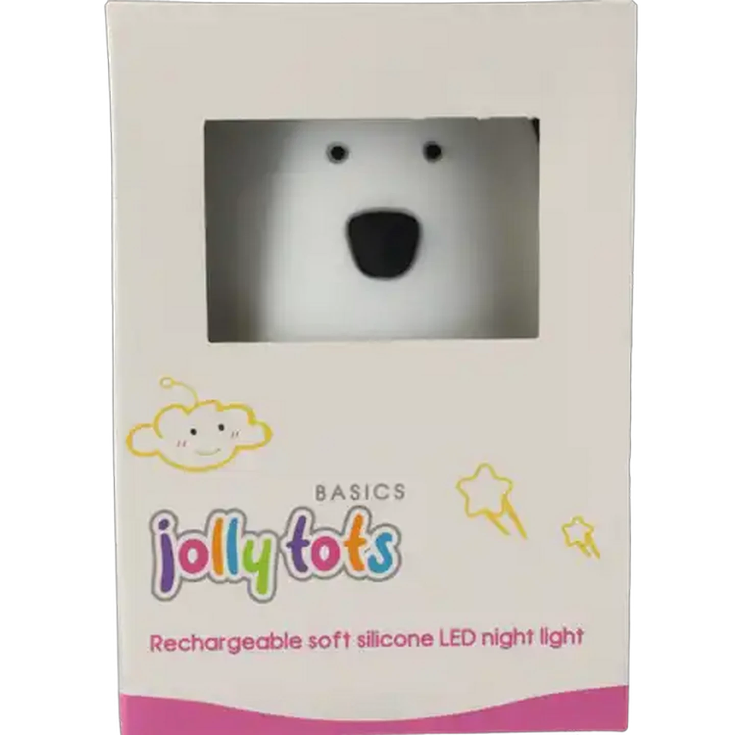 Image of Jolly Tots Basics Rechargeable Soft Silicone LED Night Light